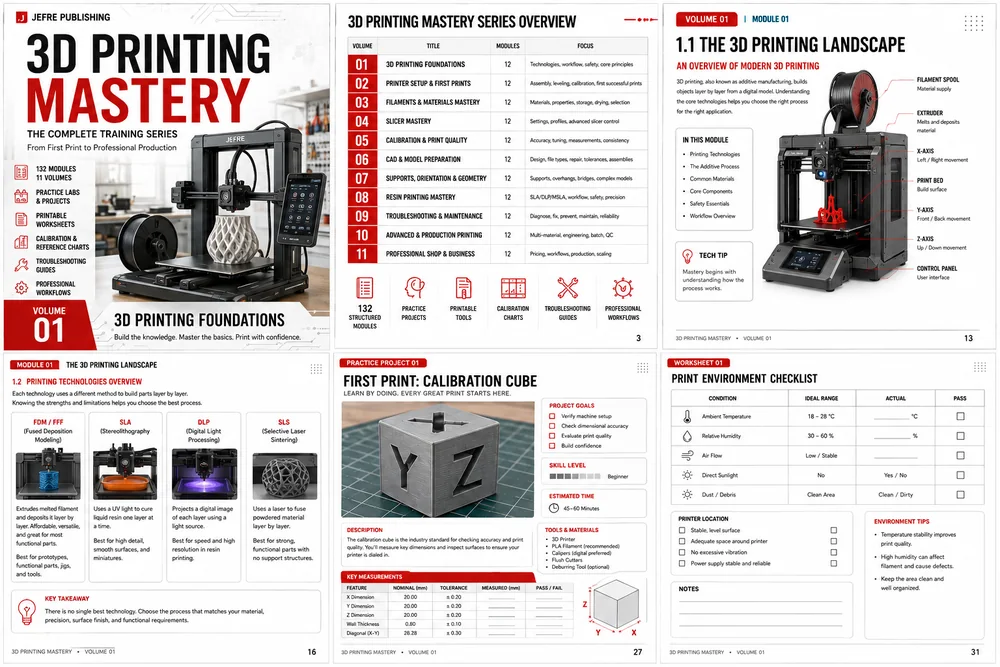 Powered by Jefre 3D Printing Made Easy training manual