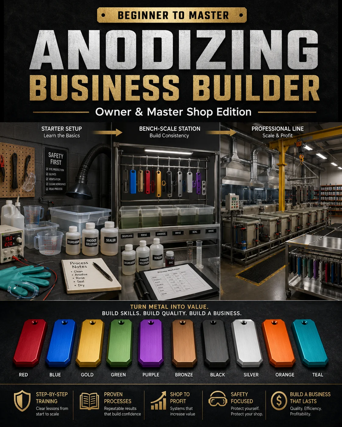 Powered by Jefre Anodizing Made Easy training course