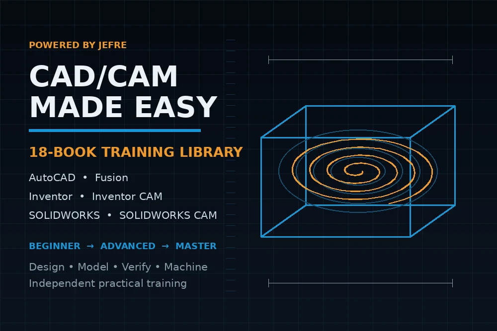 Powered by Jefre CAD CAM training workbook collection
